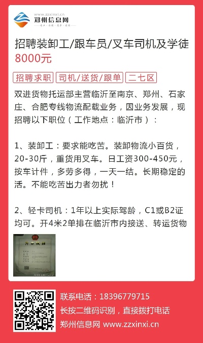 最新招工司机招聘信息概览